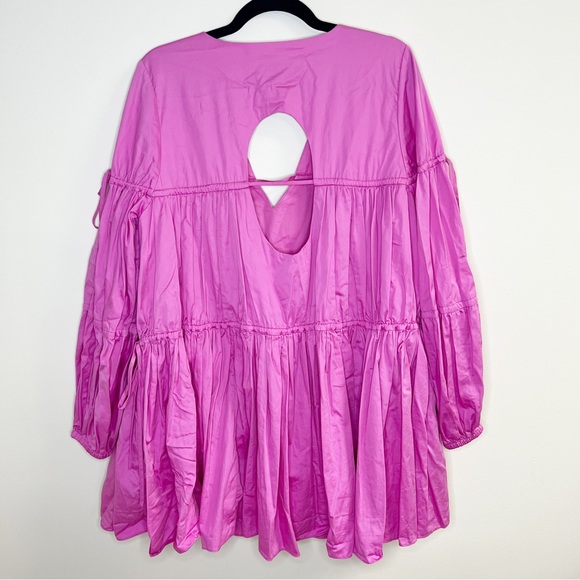 Aje Overture Gathered Smock Puff Sleeve Mini Dress Size 10 US - Picture 11 of 11